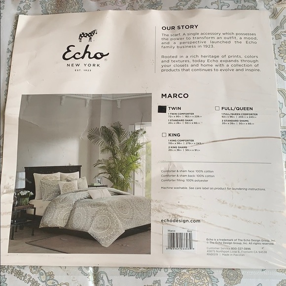 Marco Twin Comforter Mini Set!! New & Unopened!! - Picture 3 of 5